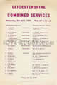 Leicestershire Combined Services (UK) 1966 memorabilia